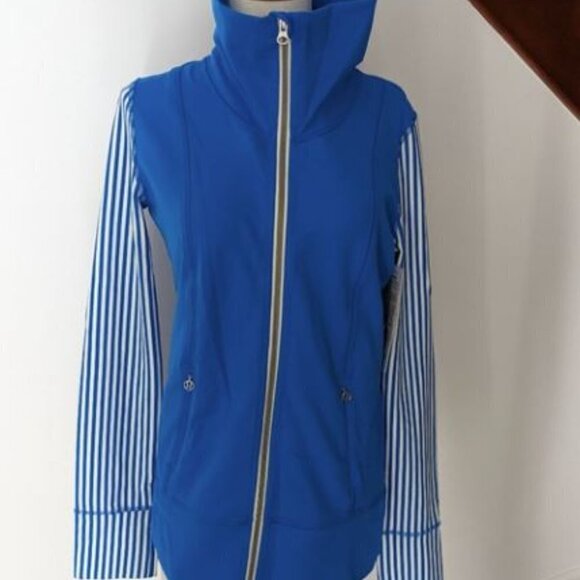 Lululemon Daily Yoga Jacket Beaming Blue Size 6 - Picture 4 of 4